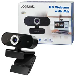 LogiLink HD USB Webcam with Microphone - Webcam