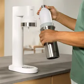 Brita Edelstahlflasche weiß für sodaTRIO Wassersprudler (0,65l) –