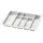 Sossai Besteckeinsatz Divio für Schubladen 60 cm 53 x 43 cm 7 Fächer weiß Kunststoff