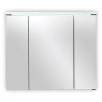 Stella Trading SPLASH Spiegelschrank Bad mit LED-Beleuchtung in Weiß