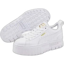 Puma Mayze Lth Damen Weiß/Gold 36