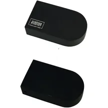 Schöner Wohnen Gardinenstangen-Endstück "Round", schwarz (schwarz, matt), 2 Stk., SCHÖNER WOHNEN-KOLLEKTION, Gardinenstangenendstücke, Gardinenstangen-Endstück, Serie Einzelprogramm Matteo rechteckig