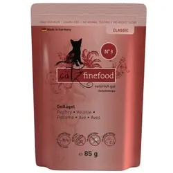 Catz finefood Nassfutter Katze Classic Adult 8x85 g No. 3 Geflügel