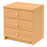 bv-vertrieb Schlafzimmer-Set Komfortbett verstellbar Seniorenbett 100x200 Nachtschrank Buche dekor, (1-tlg), Buche dekor beige