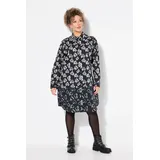Ulla Popken Longbluse Herzen Schwarz 46/48