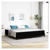 vidaXL Boxspringbett 200 x 200 cm Schwarz