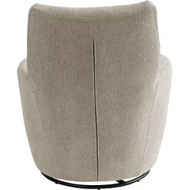 Alina Drehsessel "Yuri", grau (kieselgrau gfs 19), B:80cm H:93cm T:92cm, Chenille GFS (100% Polyester), Sessel, Drehsessel, mit Dreh und Wippfunktion, passend zu Hocker Yuri