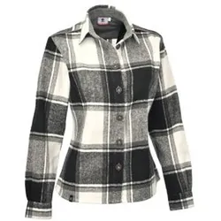 MAUL Damen Bluse Filzmoos Flanell Bluse, dark grey, 40