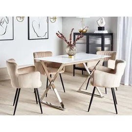 Beliani Attica 70 x 75 x 120 cm weiß