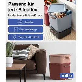 Rotho Stapelbox Maloja 39,5 x 26,5 x 34 cm 4-tlg. schwarz