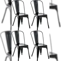 CLP 4er Set Stühle Benedikt schwarz