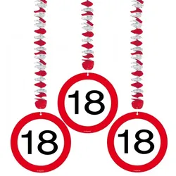 18. Geburtstag Verkehrsschild Rotorspiralen