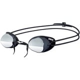 Arena Swedix Mirror Unisex-Schwimmbrille für Erwachsene, Schwedische Schwimmbrille mit Verspiegelten Antibeschlag-Gläsern, UV-Schutz, 4 Austauschbare Nasenstege, TPR-Dichtungen