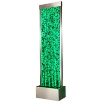 OZAIA Sprudelnde Wasserwand mit bunter LED-Beleuchtung - H. 150 cm - BLENNIE