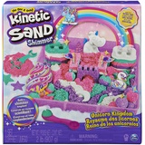 Kinetic Sand Magischer Sand – Einhorn-Königreich 907 G + 8 Formen – Erstellen Sie verschiedene hypnotisierende Formen mit diesem magischen und bunten Sand wie Knetmasse – Spielzeug für Kinder ab 3