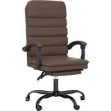 vidaXL Bürostuhl mit Massagefunktion Kunstleder Braun