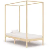 furnicato Himmelbett-Gestell Massivholz Kiefer 100 x 200 cm