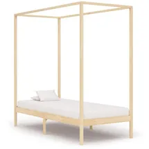 furnicato Himmelbett-Gestell Massivholz Kiefer 100 x 200 cm