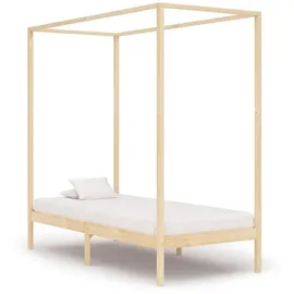 furnicato Himmelbett-Gestell Massivholz Kiefer 100 x 200 cm