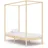 furnicato Himmelbett-Gestell Massivholz Kiefer 100 x 200 cm