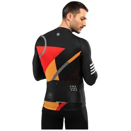 Siroko M2 Arizona Langarm-trikot - Black / Red / Orange - M