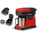 Einhell Akku-Kaffeemaschine TE-CF 18 Li-Solo Power X-Change Kaffeemaschine Rot Fassungsvermögen Tassen=1 mit Filterkaff