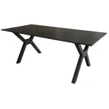 Mr. Deko Granada Gartentisch 200 x 90 x 76 cm Dark Grey