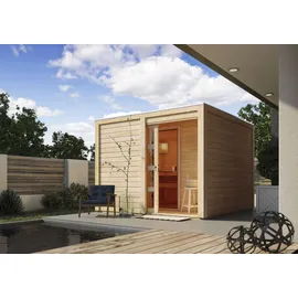 Konifera Saunahaus KONIFERA "Ruben", beige (natur), ohne Ofen, (ohne Ofen), Saunen, naturbelassen, ohne Ofen