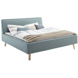Meise Möbel Polsterbett Frieda wahlweise mit Lattenrost und Bettkasten, blau ¦ Maße (cm): B: 176 H: 105 T: 224