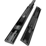 AOLISHENG Schubladenschienen 450 mm, Vollauszug mit Soft-Close und Selbsteinzug für Küchenschubladen, 45 kg Tragfähigkeit, 1 Paar (2 Stück)