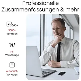 plaud Note KI Sprach-Assistent, Silber