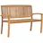 vidaXL Gartenbank 128,5 x 60 x 91 cm Braun