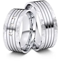 Trauringe Trier 585er Weiflgold - 1714