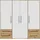 Forte Drehtürenschrank Mokkaris 205,9 x 200,1 x 58,8 cm Beige