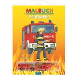 Trötsch Verlag Malbuch "Feuerwehr" mit Hubschrauber