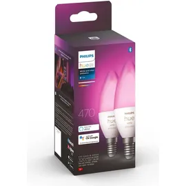 Philips Hue White & Color Ambiance E14 470 lm 5,3 W Doppelpack