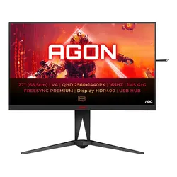 AOC AG275QXN 27 Zoll QHD Gaming Monitor (1 ms Reaktionszeit