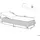 Beliani Turin Gartenliege 201 x 65 x 79 cm Weiß/Grau