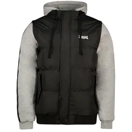 Lonsdale Dowpot Jacke - Black / Marl Grey / White - M