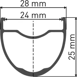 DT Swiss GR 1600 SPLINE 29" Laufrad 622 x 25 mm