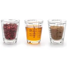 KitchenCraft Messbecher, 50 ml Glas Mini-Messbecher