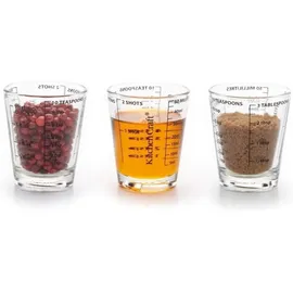 KitchenCraft Messbecher, 50 ml Glas Mini-Messbecher