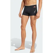 adidas Ripstream Boxer-Badehose Black / Lucid Red L