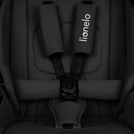 lionelo MIKA PLUS 3in1 bis 38 Monate (22kg), XXL-Verdeck mit UPF50+, 3-stufige Verstellung des Elterngriffs - Black Onyx - Schwarz