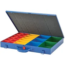 E/D/E Sortimentskasten Kunststoff 440 x 330 x 66 mm blau mit 23 Einsätzen