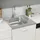vidaXL Spüle mit Abtropffläche silber Edelstahl Handbetätigung 600 x 600 mm