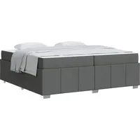 VidaXL Bettrahmen mit Matratze Dunkelgrau 200 x 200 cm