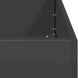 vidaXL Pflanzkübel 200 x 40 x 40 cm Schwarz