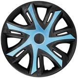 NRM Radzierblende N-Power azurblau/schwarz 16 Zoll 4er Set