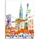 Artland Wandbild »New York City Grafik«, New York, (1 St.), bunt B/H: 60 cm x 80 cm